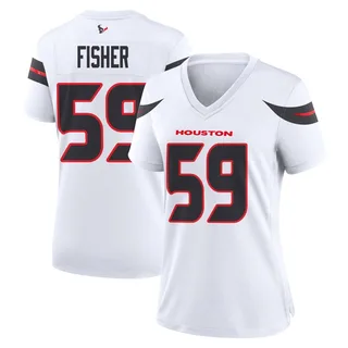 Aiden Fisher Houston Texans Women's Game Nike Jersey - White