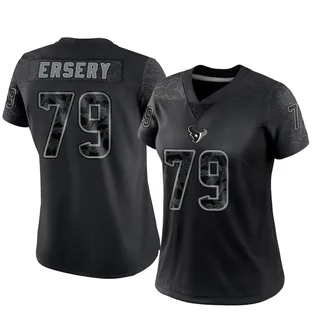 Aireontae Ersery Houston Texans Women's Limited Reflective Nike Jersey - Black