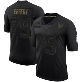 Aireontae Ersery Houston Texans Youth Limited 2020 Salute To Service Nike Jersey - Black
