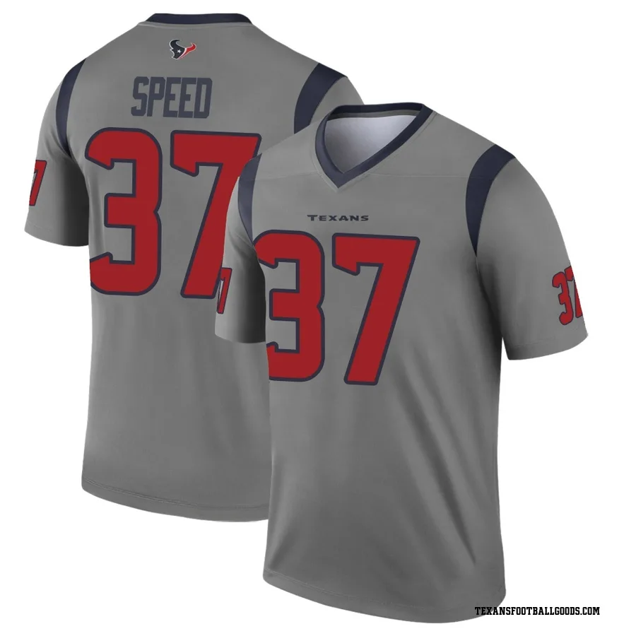 Ameer Speed Houston Texans Men's Legend Inverted Nike Jersey - Gray