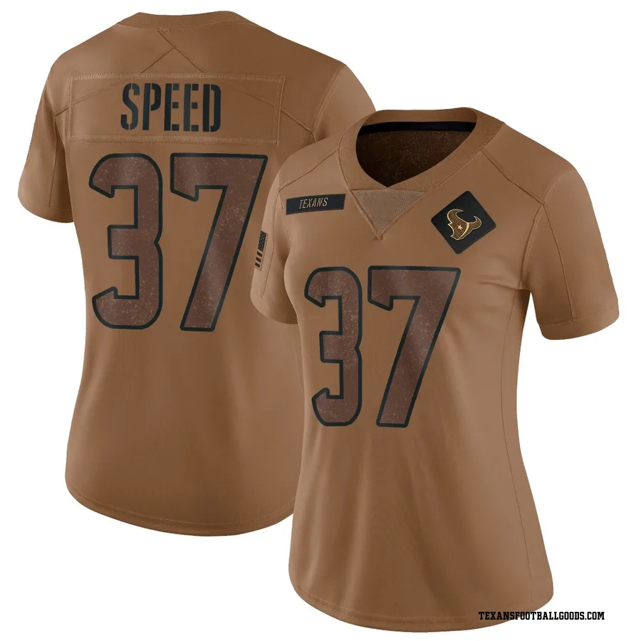 Ameer Speed Houston Texans Women's Limited 2023 Salute To Service Nike Jersey - Brown