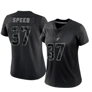 Ameer Speed Houston Texans Women's Limited Reflective Nike Jersey - Black