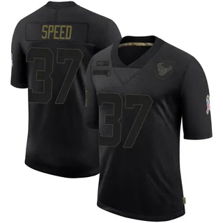 Ameer Speed Houston Texans Youth Limited 2020 Salute To Service Nike Jersey - Black