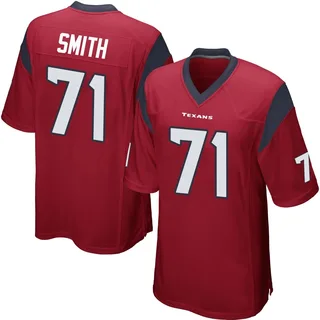 Braden Smith Houston Texans Men's Game Alternate Nike Jersey - Red