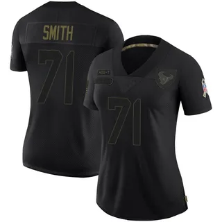 Braden Smith Houston Texans Women's Limited 2020 Salute To Service Nike Jersey - Black
