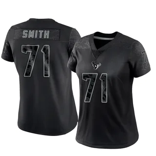 Braden Smith Houston Texans Women's Limited Reflective Nike Jersey - Black