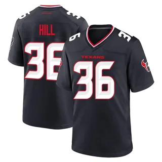 Brandon Hill Houston Texans Men's Game Team Nike Jersey - Navy