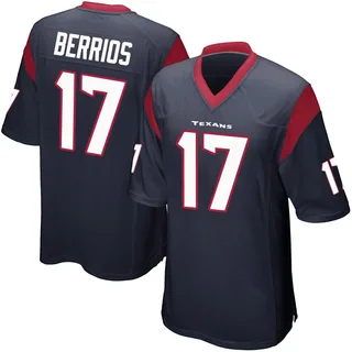 Braxton Berrios Houston Texans Men's Game Team Color Nike Jersey - Navy Blue