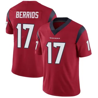 Braxton Berrios Houston Texans Men's Limited Alternate Vapor Untouchable Nike Jersey - Red