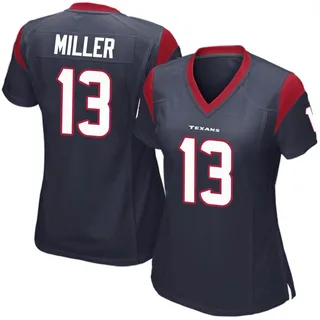Braxton Miller Houston Texans Women's Game Team Color Nike Jersey - Navy Blue