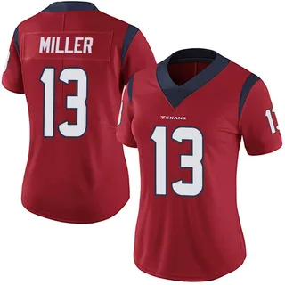 Braxton Miller Houston Texans Women's Limited Alternate Vapor Untouchable Nike Jersey - Red