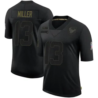 Braxton Miller Houston Texans Youth Limited 2020 Salute To Service Nike Jersey - Black