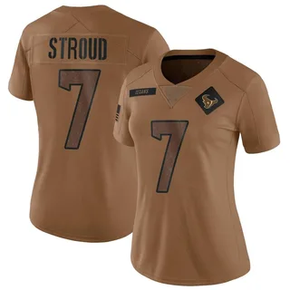 C.J. Stroud Houston Texans Women's Limited 2023 Salute To Service Nike Jersey - Brown