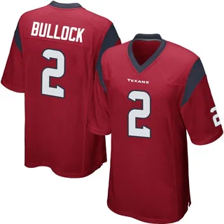 Calen Bullock Houston Texans Men's Game Alternate Nike Jersey - Red