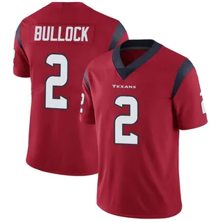 Calen Bullock Houston Texans Men's Limited Alternate Vapor Untouchable Nike Jersey - Red