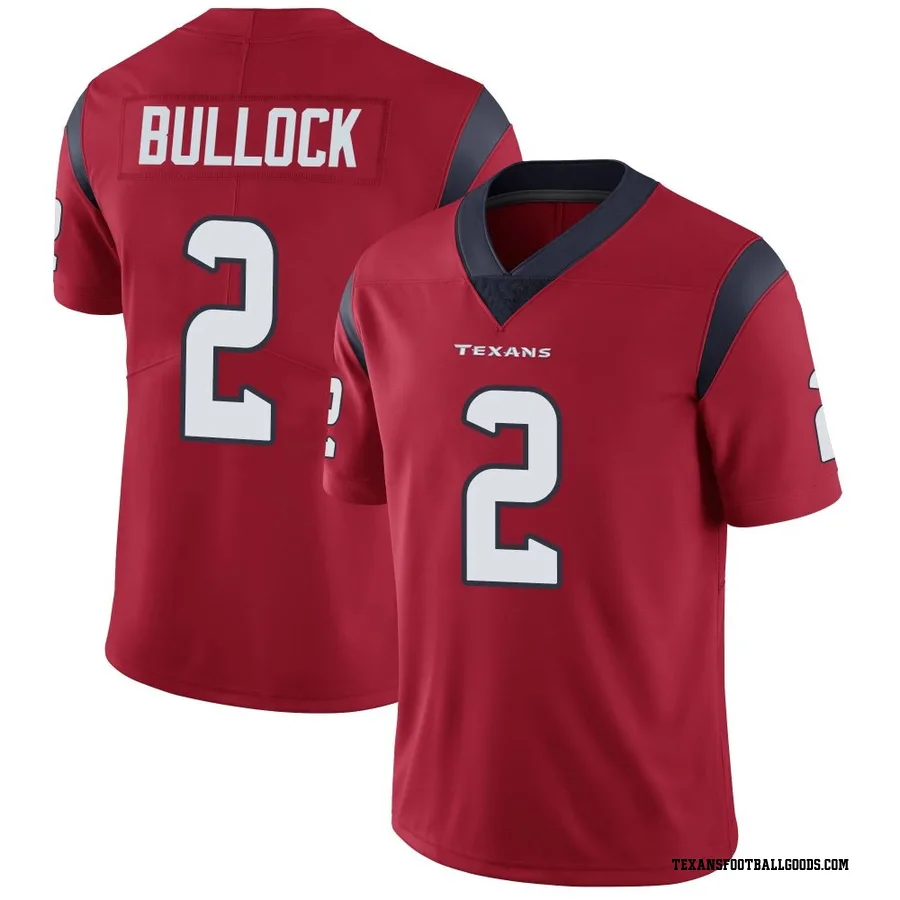 Calen Bullock Houston Texans Men's Limited Alternate Vapor Untouchable Nike Jersey - Red