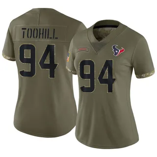 Casey Toohill Houston Texans Women's Limited 2022 Salute To Service Nike Jersey - Olive