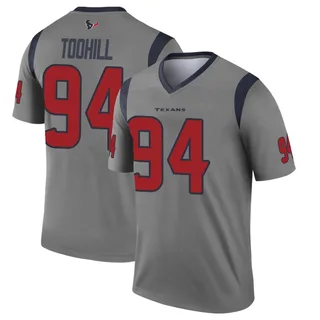 Casey Toohill Houston Texans Youth Legend Inverted Nike Jersey - Gray