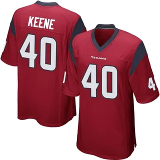 Dalton Keene Houston Texans Men's Game Alternate Nike Jersey - Red