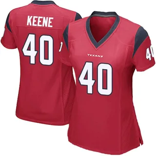 Dalton Keene Houston Texans Women's Game Alternate Nike Jersey - Red