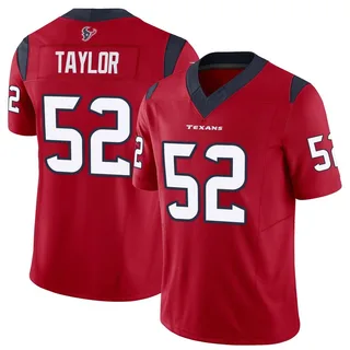 Darrell Taylor Houston Texans Men's Limited Vapor F.U.S.E. Nike Jersey - Red