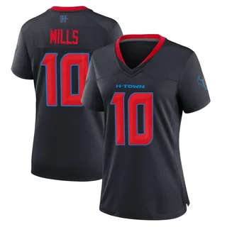Davis Mills Houston Texans Women's Game 2nd Alternate Nike Jersey - Navy