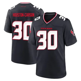DeAndre Houston-Carson Houston Texans Men's Game DeAndre -Carson Team Nike Jersey - Navy