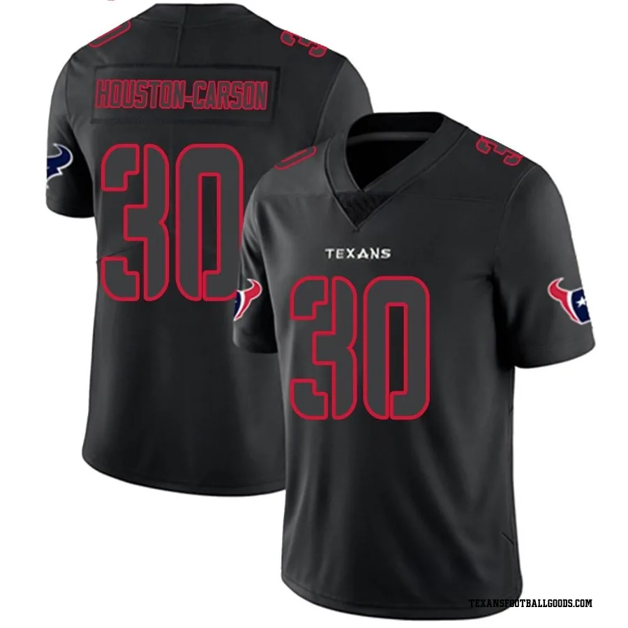 DeAndre Houston-Carson Houston Texans Men's Limited DeAndre -Carson Nike Jersey - Black Impact