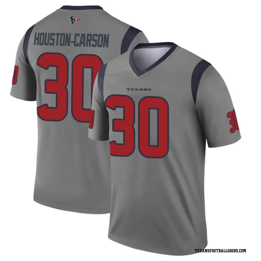 DeAndre Houston-Carson Houston Texans Youth Legend DeAndre -Carson Inverted Nike Jersey - Gray