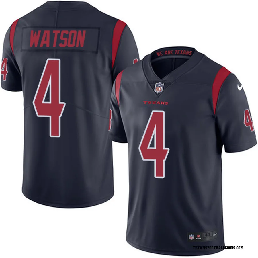 Deshaun Watson Houston Texans Men's Elite Color Rush Nike Jersey - Navy Blue
