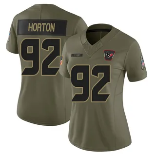 Dylan Horton Houston Texans Women's Limited 2025 Salute to Service Nike Jersey - Olive