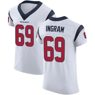 Ed Ingram Houston Texans Men's Elite Vapor Untouchable Nike Jersey - White
