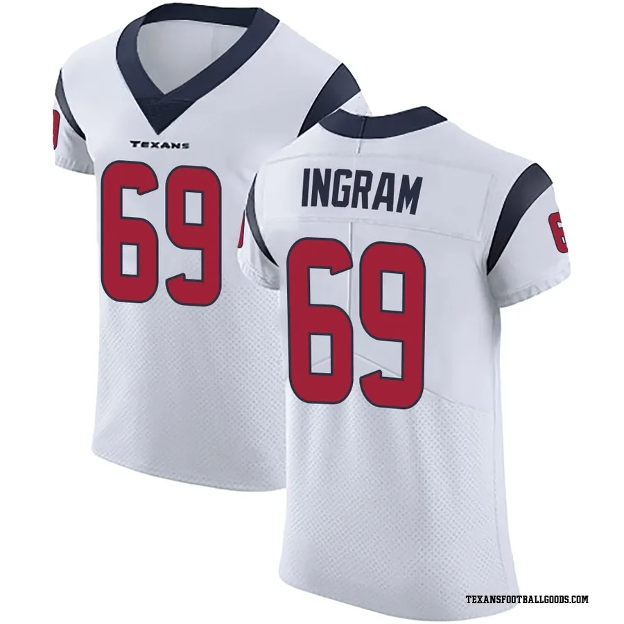 Ed Ingram Houston Texans Men's Elite Vapor Untouchable Nike Jersey - White