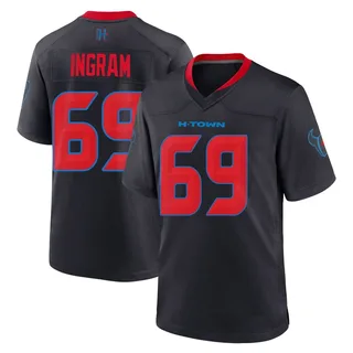 Ed Ingram Houston Texans Men's Game 2nd Alternate Nike Jersey - Navy