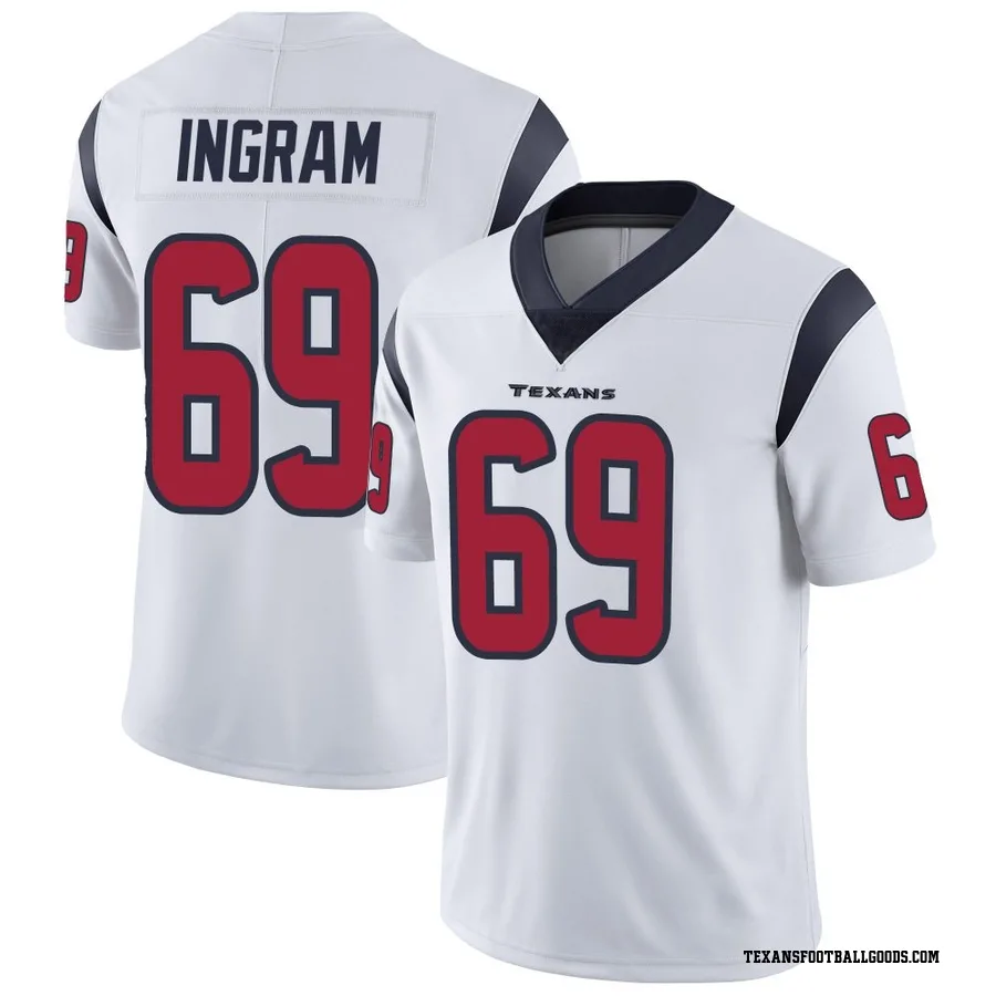 Ed Ingram Houston Texans Men's Limited Vapor Untouchable Nike Jersey - White
