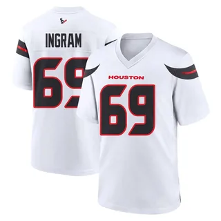 Ed Ingram Houston Texans Youth Game Nike Jersey - White