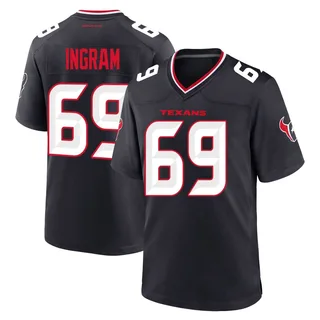 Ed Ingram Houston Texans Youth Game Team Nike Jersey - Navy