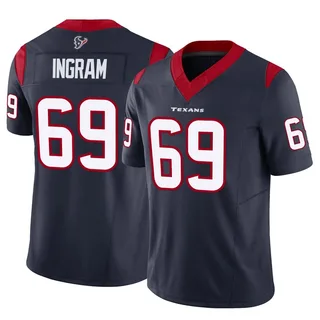 Ed Ingram Houston Texans Youth Limited Vapor F.U.S.E. Nike Jersey - Navy