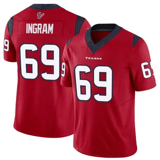 Ed Ingram Houston Texans Youth Limited Vapor F.U.S.E. Nike Jersey - Red