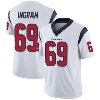 Ed Ingram Houston Texans Youth Limited Vapor Untouchable Nike Jersey - White