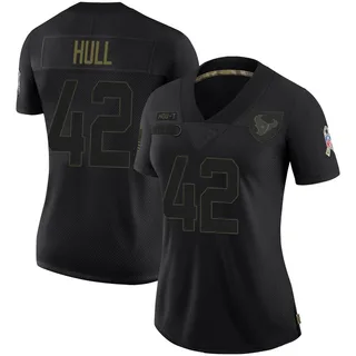 Evan Hull Houston Texans Women's Limited 2020 Salute To Service Nike Jersey - Black