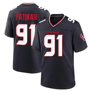 Folorunso Fatukasi Houston Texans Men's Game Team Nike Jersey - Navy