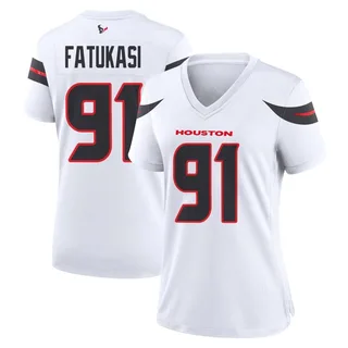Folorunso Fatukasi Houston Texans Women's Game Nike Jersey - White