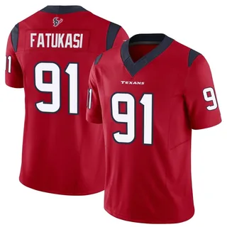 Folorunso Fatukasi Houston Texans Youth Limited Vapor F.U.S.E. Nike Jersey - Red