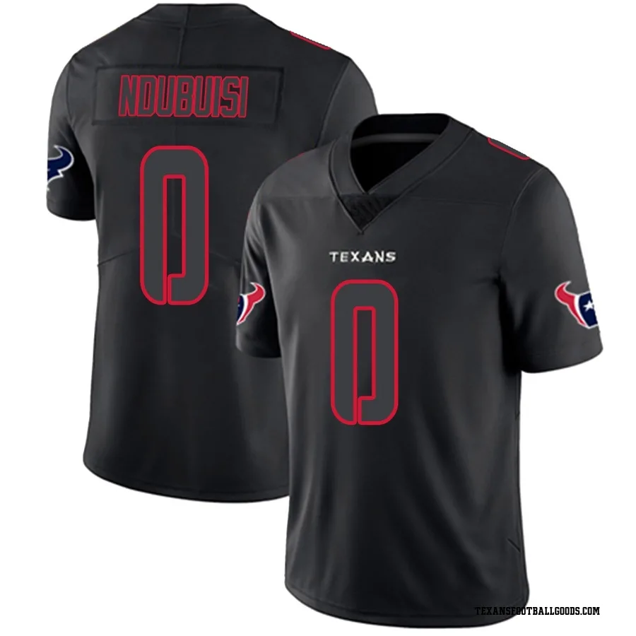 Haggai Ndubuisi Houston Texans Men's Limited Nike Jersey - Black Impact