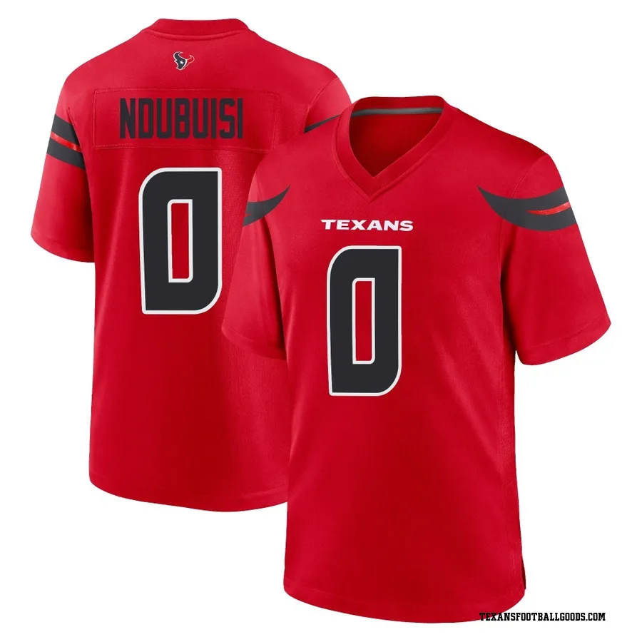 Haggai Ndubuisi Houston Texans Youth Game Alternate Nike Jersey - Red