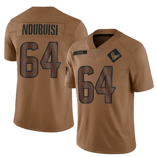 Haggai Ndubuisi Houston Texans Youth Limited 2023 Salute To Service Nike Jersey - Brown