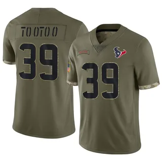 Henry To'oTo'o Houston Texans Men's Limited 2022 Salute To Service Nike Jersey - Olive