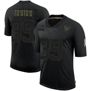 Henry To'oTo'o Houston Texans Youth Limited 2020 Salute To Service Nike Jersey - Black