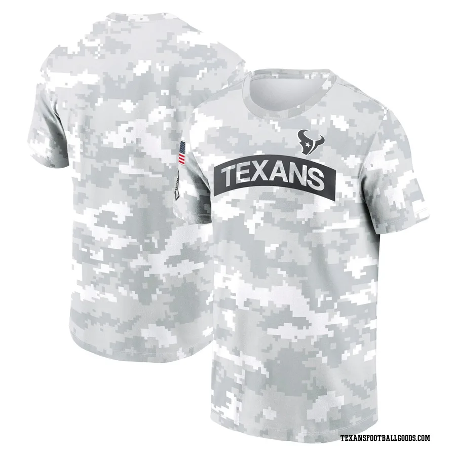Houston Texans 2024 Salute To Service Performance T-Shirt Arctic Camo
